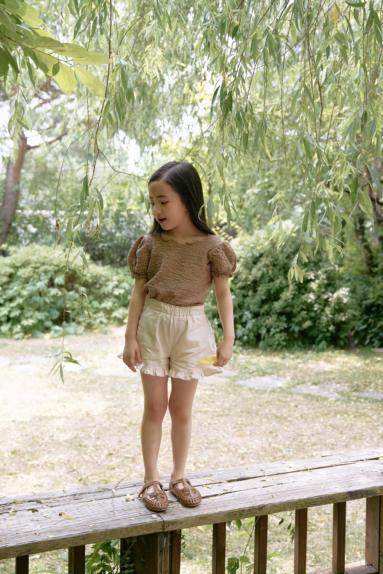 Linen Frill Shorts