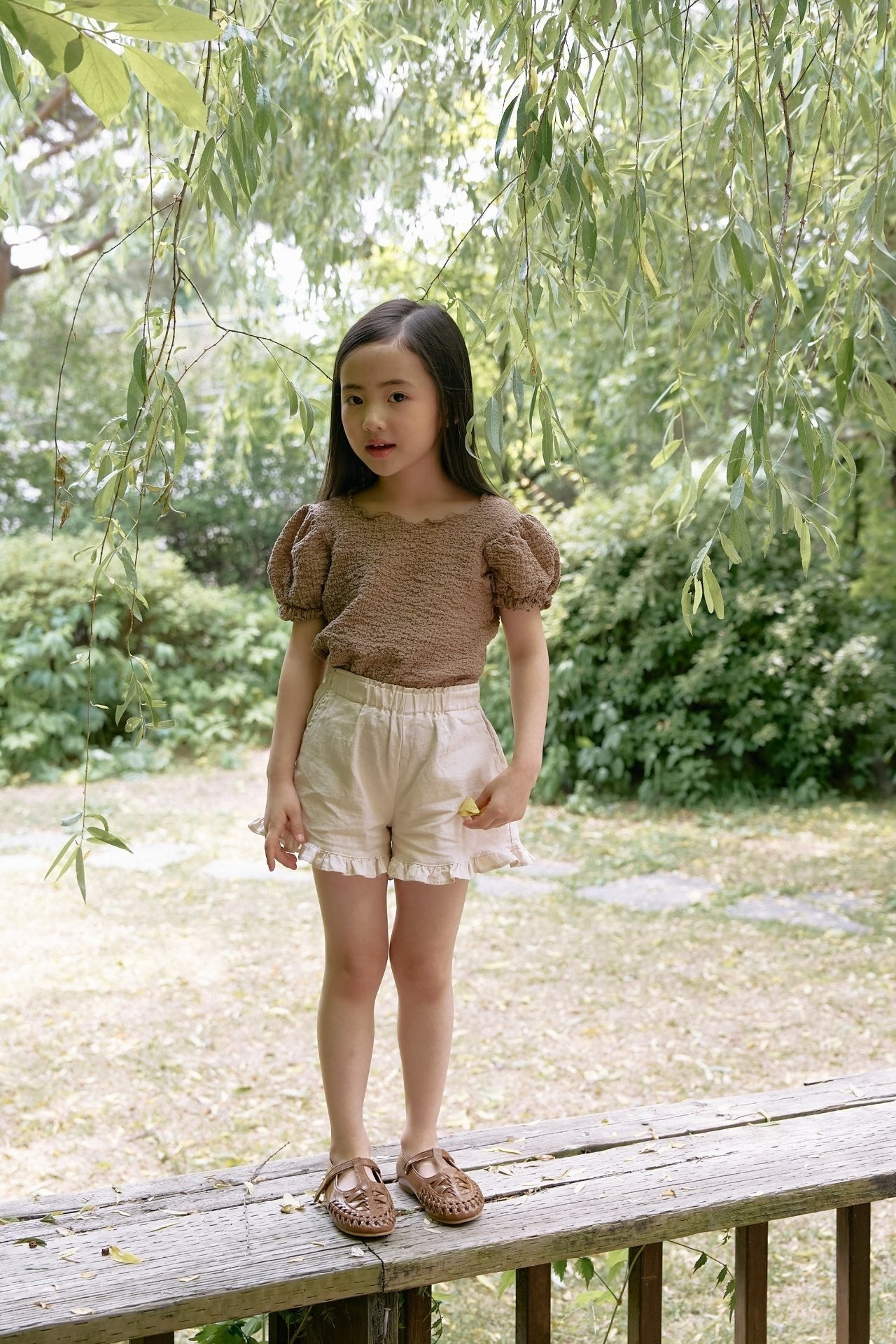 Linen Frill Shorts