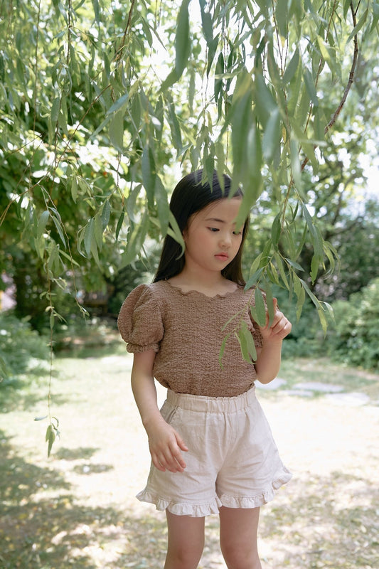 Linen Frill Shorts