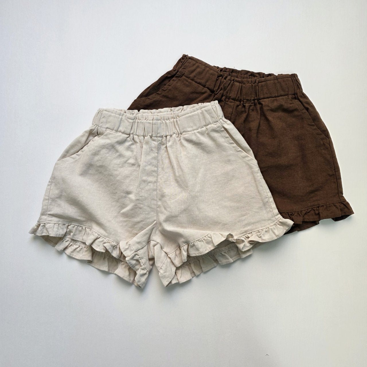 Linen Frill Shorts