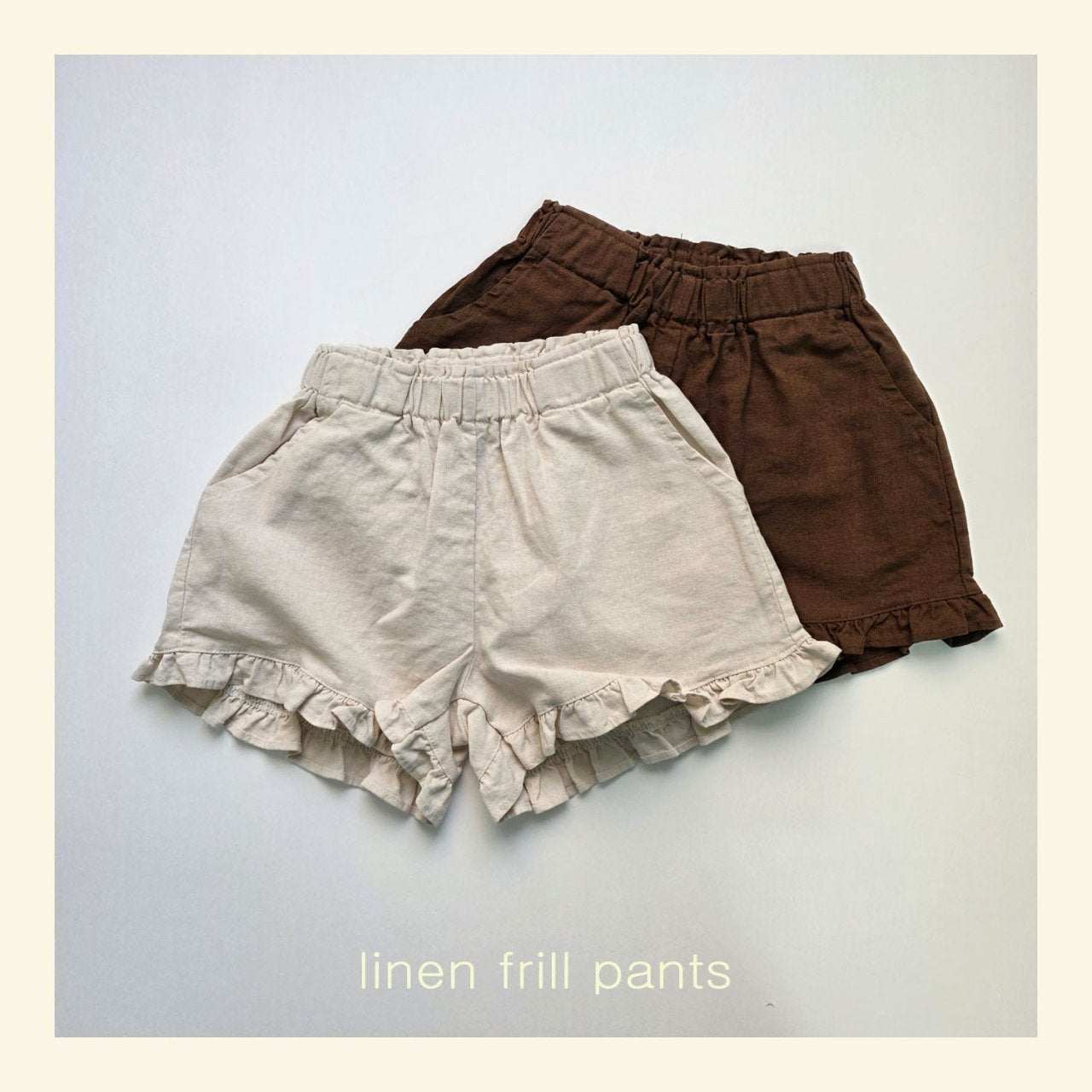 Linen Frill Shorts